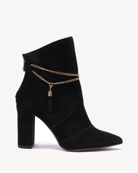 Czarne botki na 9 cm...