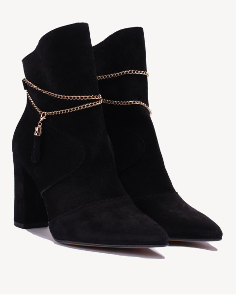 Czarne botki na 9 cm...