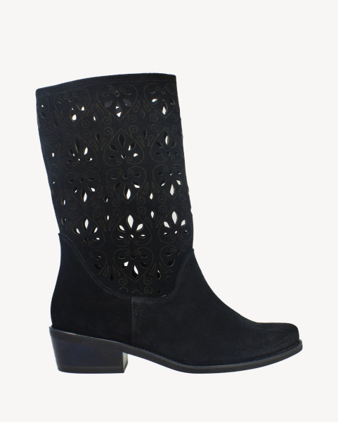 Czarne ażurowe niskie...