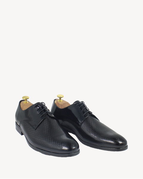 Czarne półbuty wizytowe na...