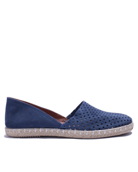 Niebieskie espadryle ażurowe 35