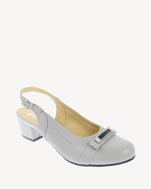 Popielate półbuty GALANT